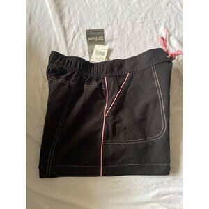 Wilson Womens Black Shorts With Pink Stitching & Drawstring Waist M
